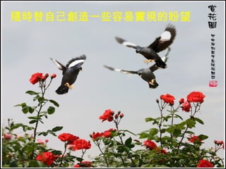 隨時替自己創造一些容易實現的盼望   