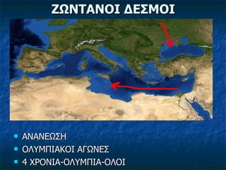 ΖΩΝΤΑΝΟΙ ΔΕΣΜΟΙ ΑΝΑΝΕΩΣΗ ΟΛΥΜΠΙΑΚΟΙ ΑΓΩΝΕΣ 4 ΧΡΟΝΙΑ-ΟΛΥΜΠΙΑ-ΟΛΟΙ 