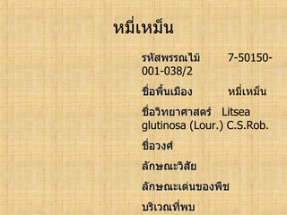 ทะเบียนพรรณไม้