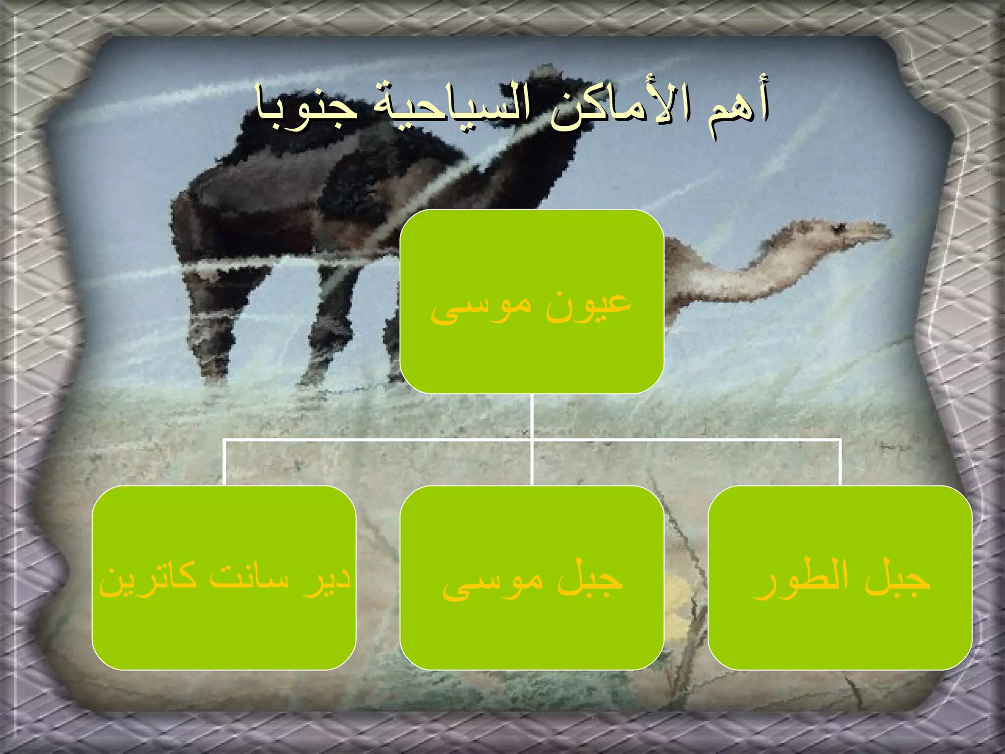 أهم الأماكن السياحية جنوبا عيون موسى دير سانت كاترين جبل موسى جبل الطور 