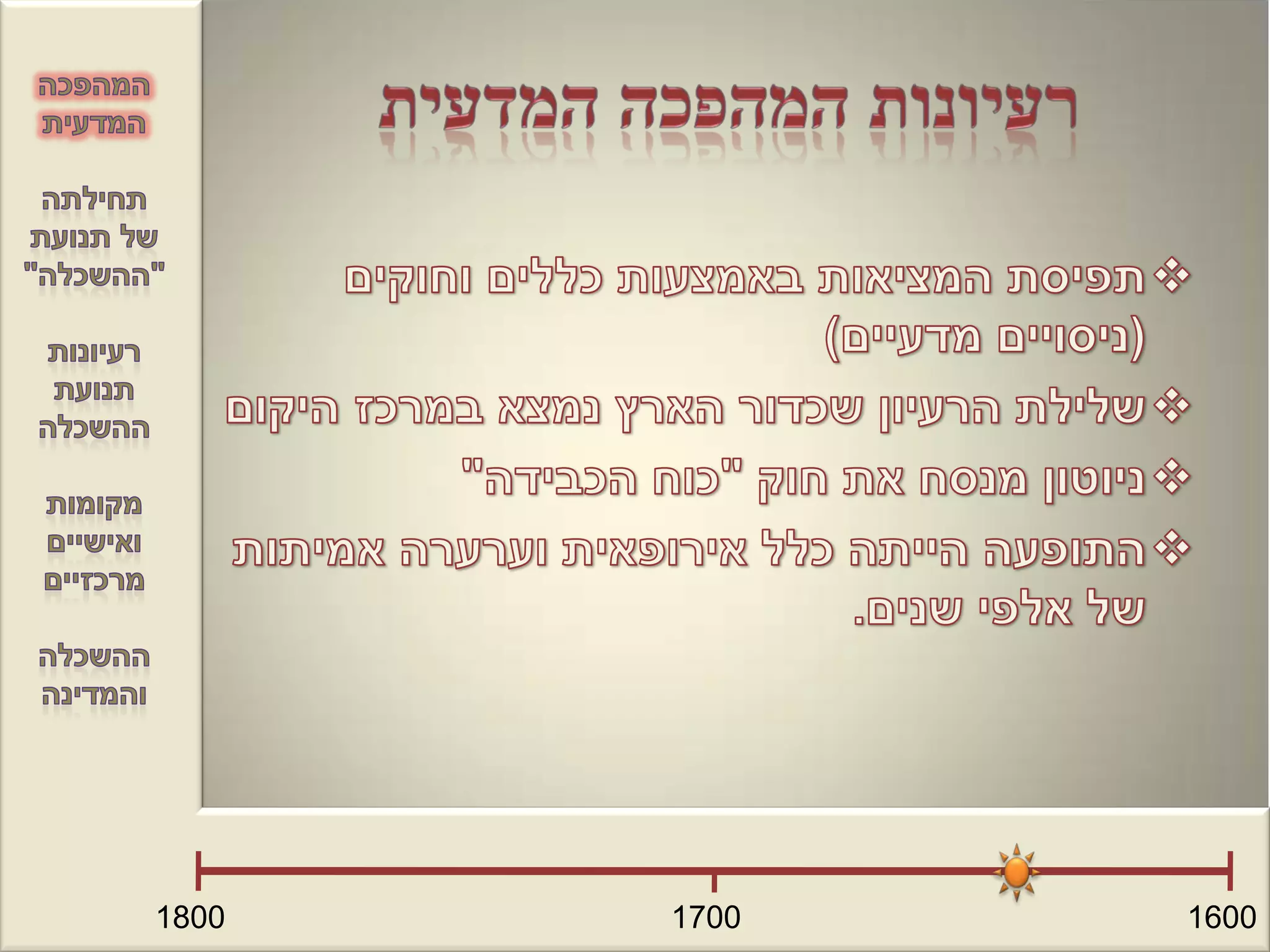 תקופת הנאורות וההשכלה