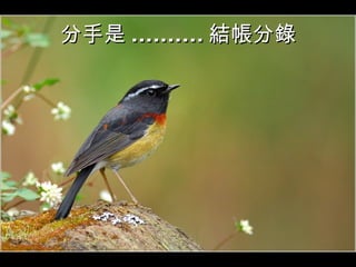 分手是 .......... 結帳分錄 