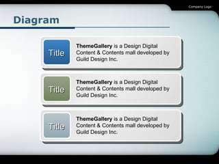 Diagram Title ThemeGallery  is a Design Digital Content & Contents mall developed by Guild Design Inc. Title ThemeGallery   is a Design Digital Content & Contents mall developed by Guild Design Inc. Title ThemeGallery  is a Design Digital Content & Contents mall developed by Guild Design Inc. 