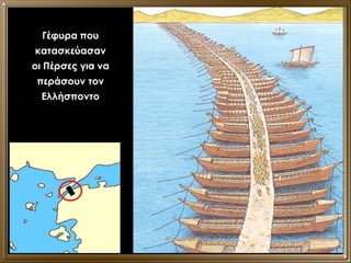 Γέφυρα που κατασκεύασαν οι Πέρσες για να περάσουν τον Ελλήσποντο 