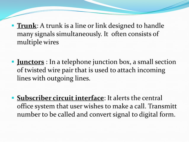 Element of switching system | PPTX