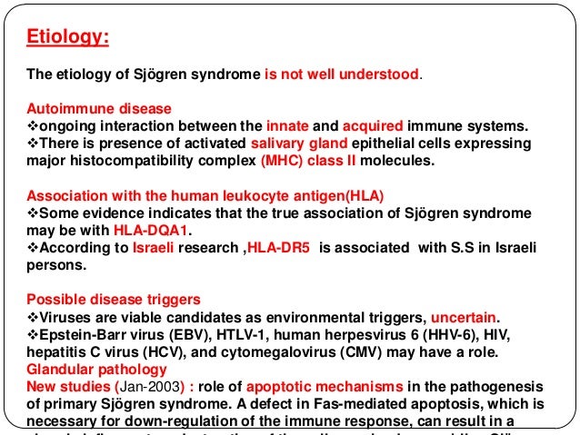 SJOGREN'S SYNDROME