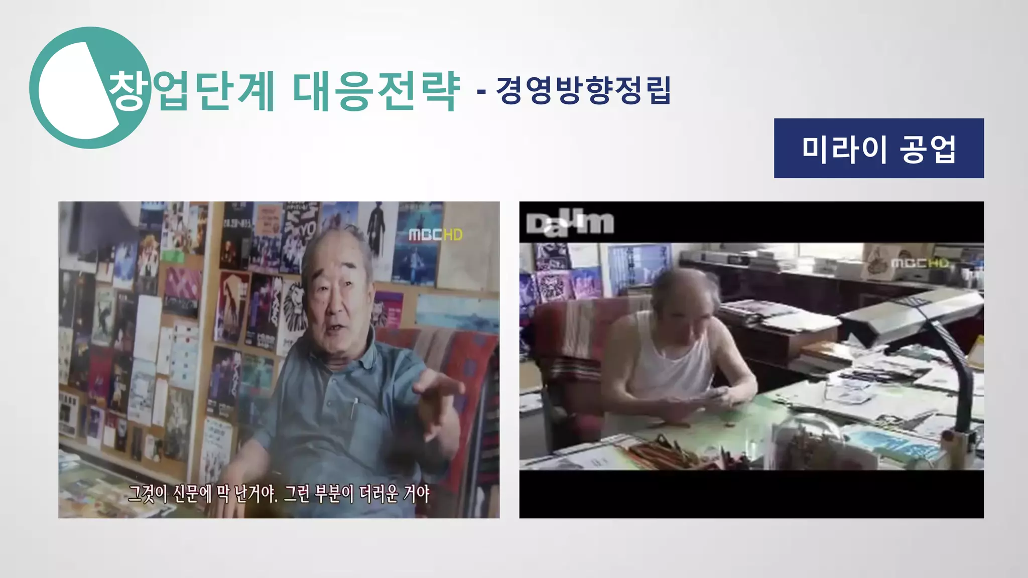 창업단계 대응전략 - 경영방향정립
미라이 공업
 