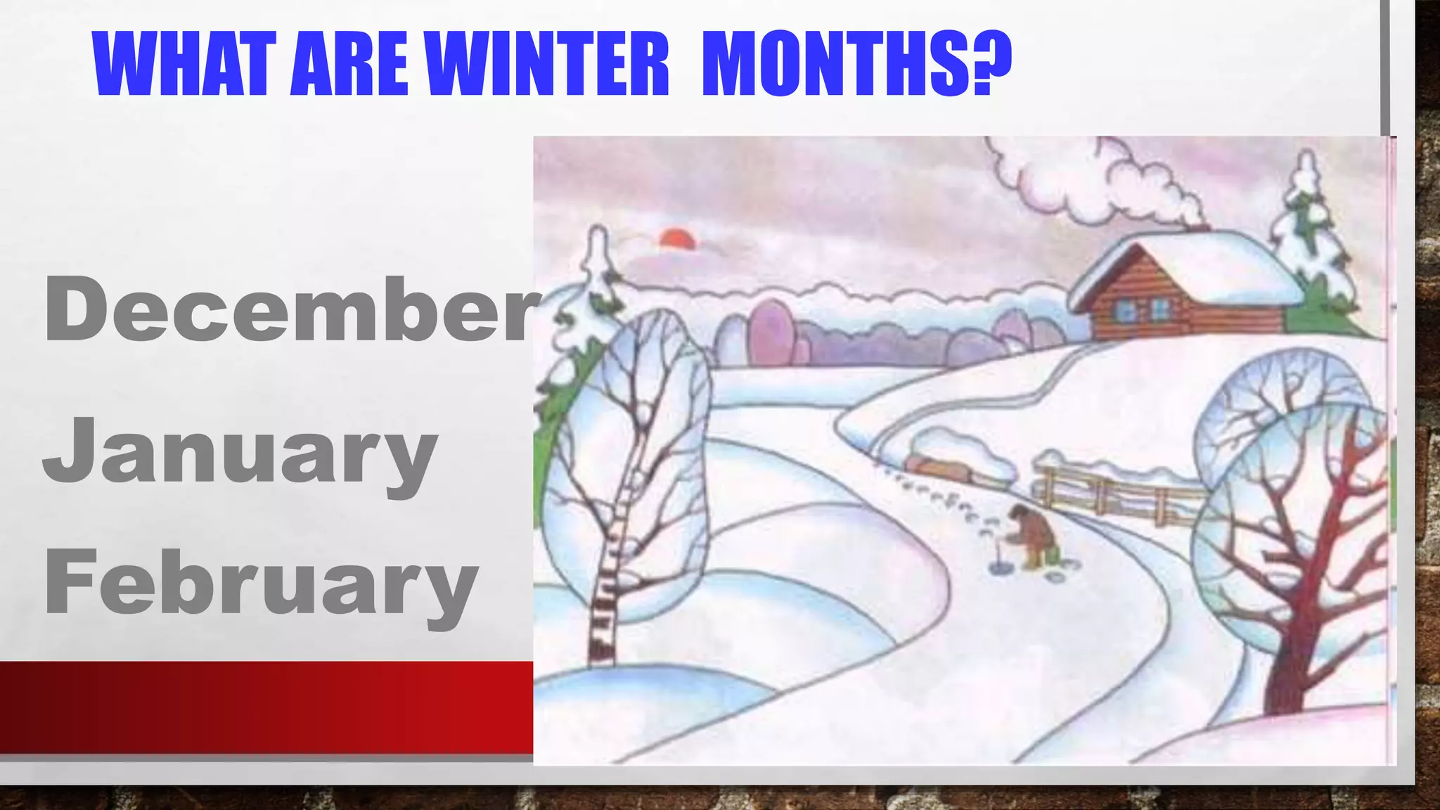 Seasons and months | PPTX