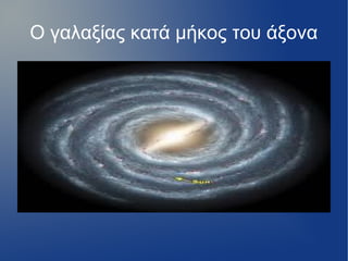 Ο γαλαξίας κατά μήκος του άξονα
 