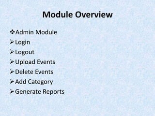 EVENT MANAGEMENT SYSTEM | PPTX