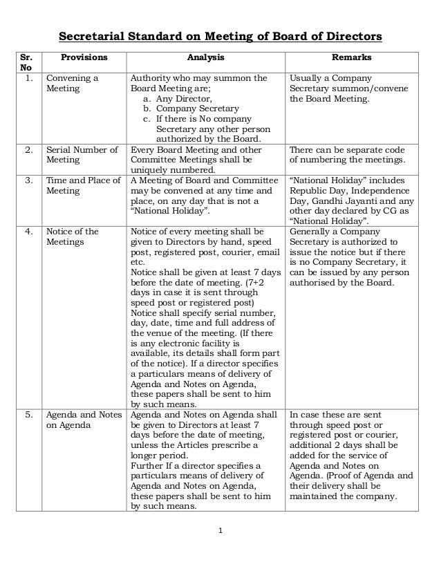 meeting synopsis