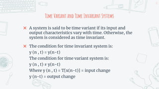 signals and systems | PPTX