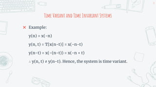 signals and systems | PPTX