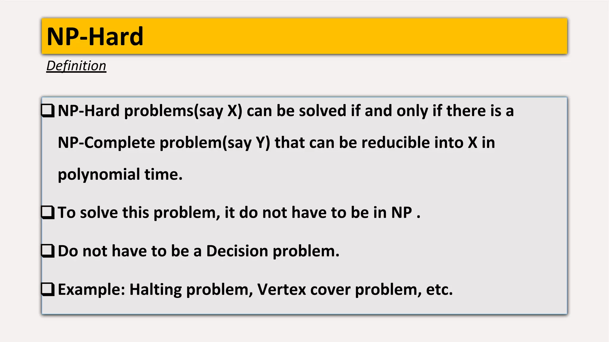 NP Hard Presentation | PDF | Computing | Technology & Computing