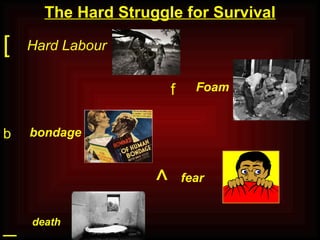 The Hard Struggle for Survival Hard Labour Foam bondage fear death f b ^ _ [ 