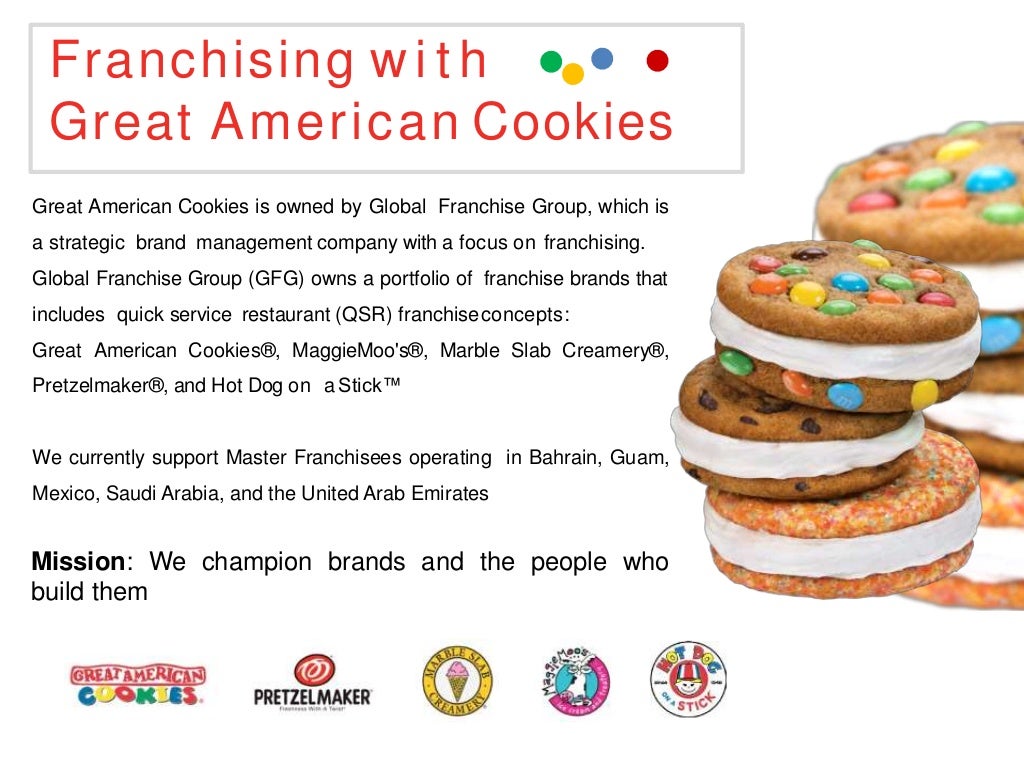 Great American Cookies International Franchise eBrochure
