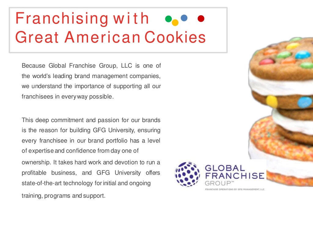 Great American Cookies International Franchise eBrochure