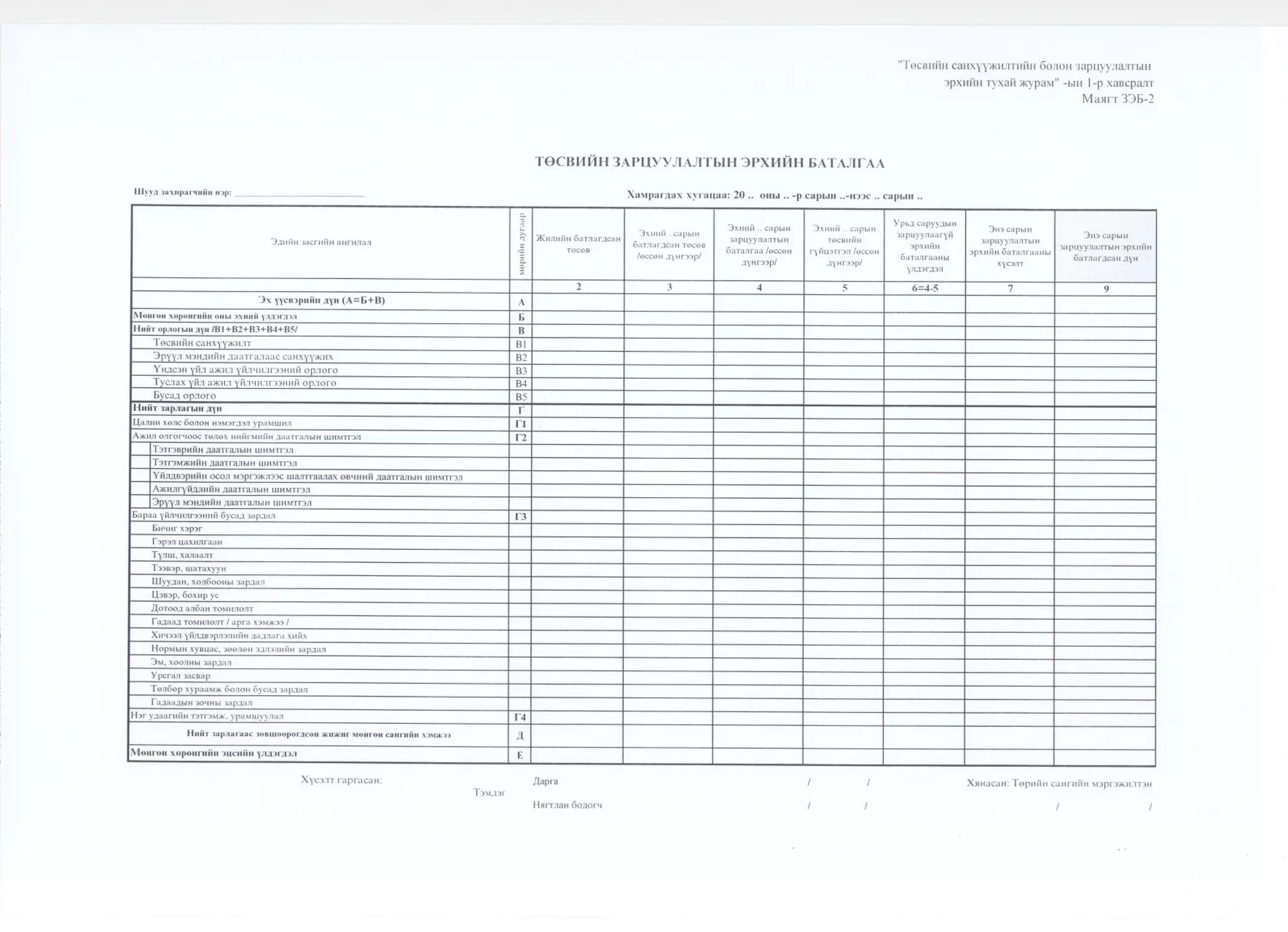 Сангийн сайдын2010 оны  48 дугаар тушаал