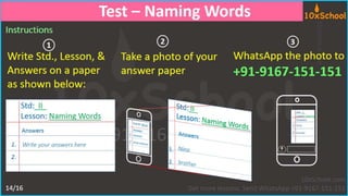 Grade 2: Naming Words