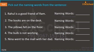 Grade 2: Naming Words