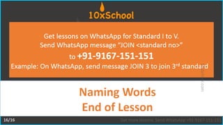 Grade 2: Naming Words