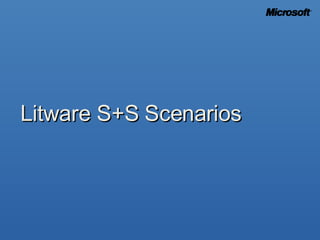 Litware S+S Scenarios 
