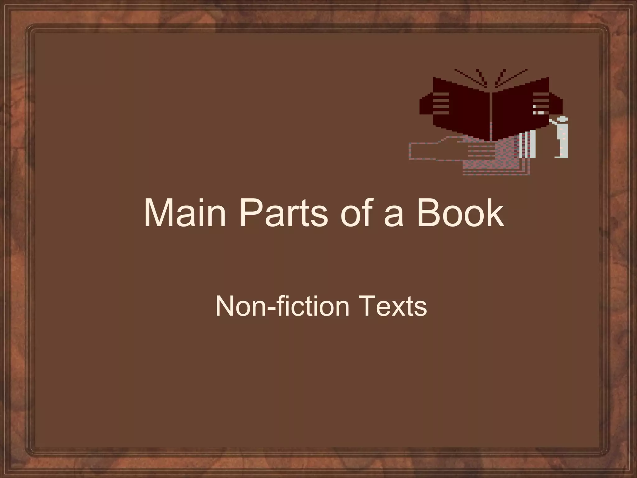 Ss Parts Of A Book PPT