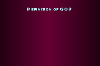 Definition of GOD 