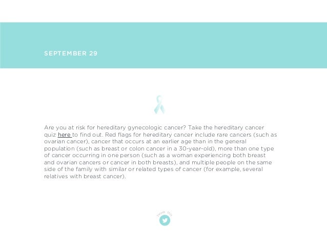 Fact of the Day: Ovarian Cancer Awareness Month