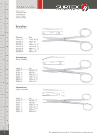 Micro stitch scissors (10 cm length, 14 mm blades, curved, pointed