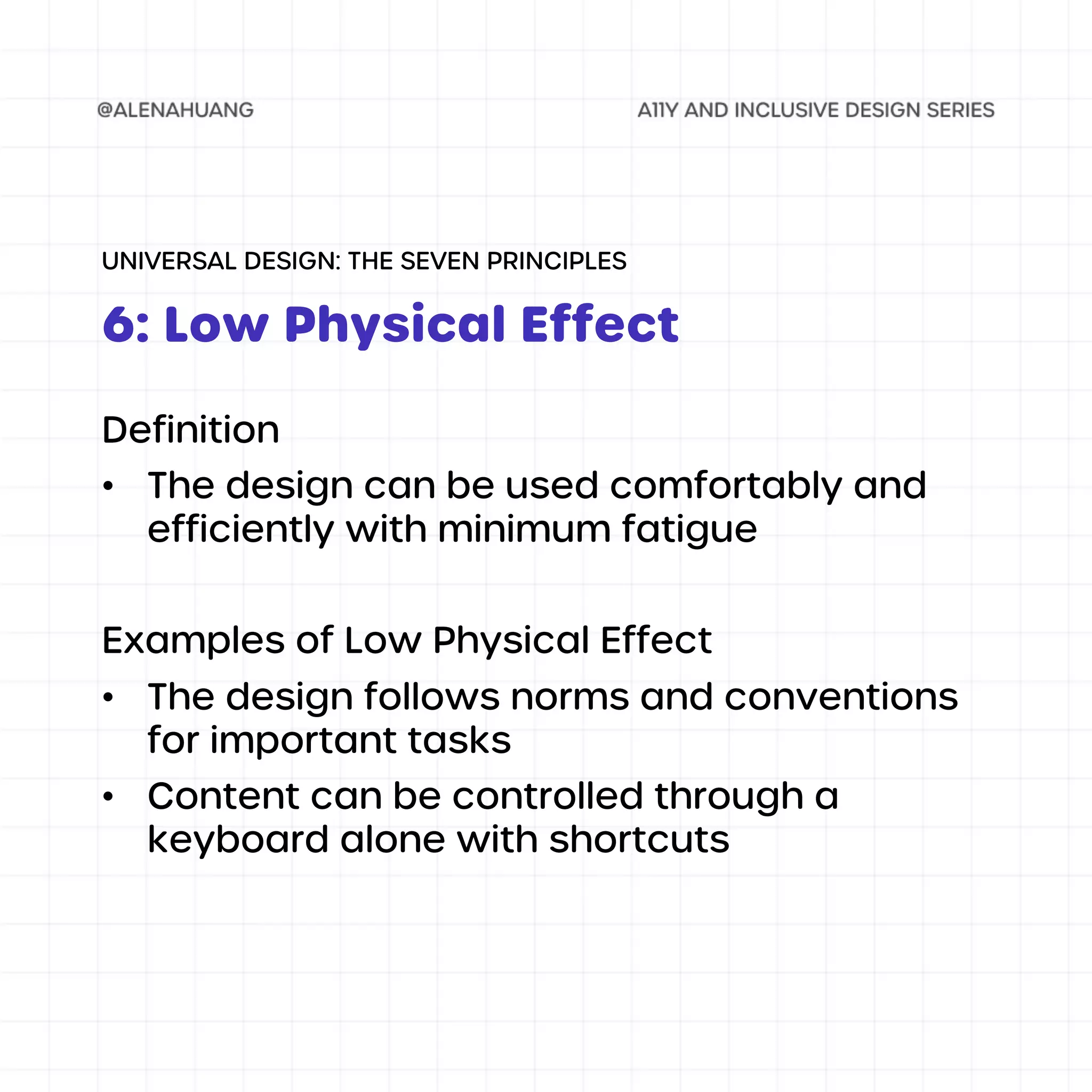 Universal Design Example Audio Elements Principles of Universal Design | PDF