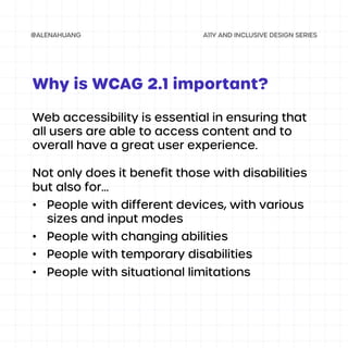 WCAG 2.1 and POUR | PDF