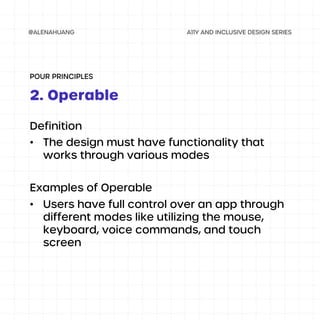 WCAG 2.1 and POUR | PDF