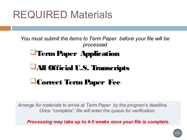 provides custom written term papers