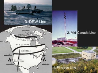 2. Mid-Canada Line 
3. DEW Line 
1. Pinetree Line 
 