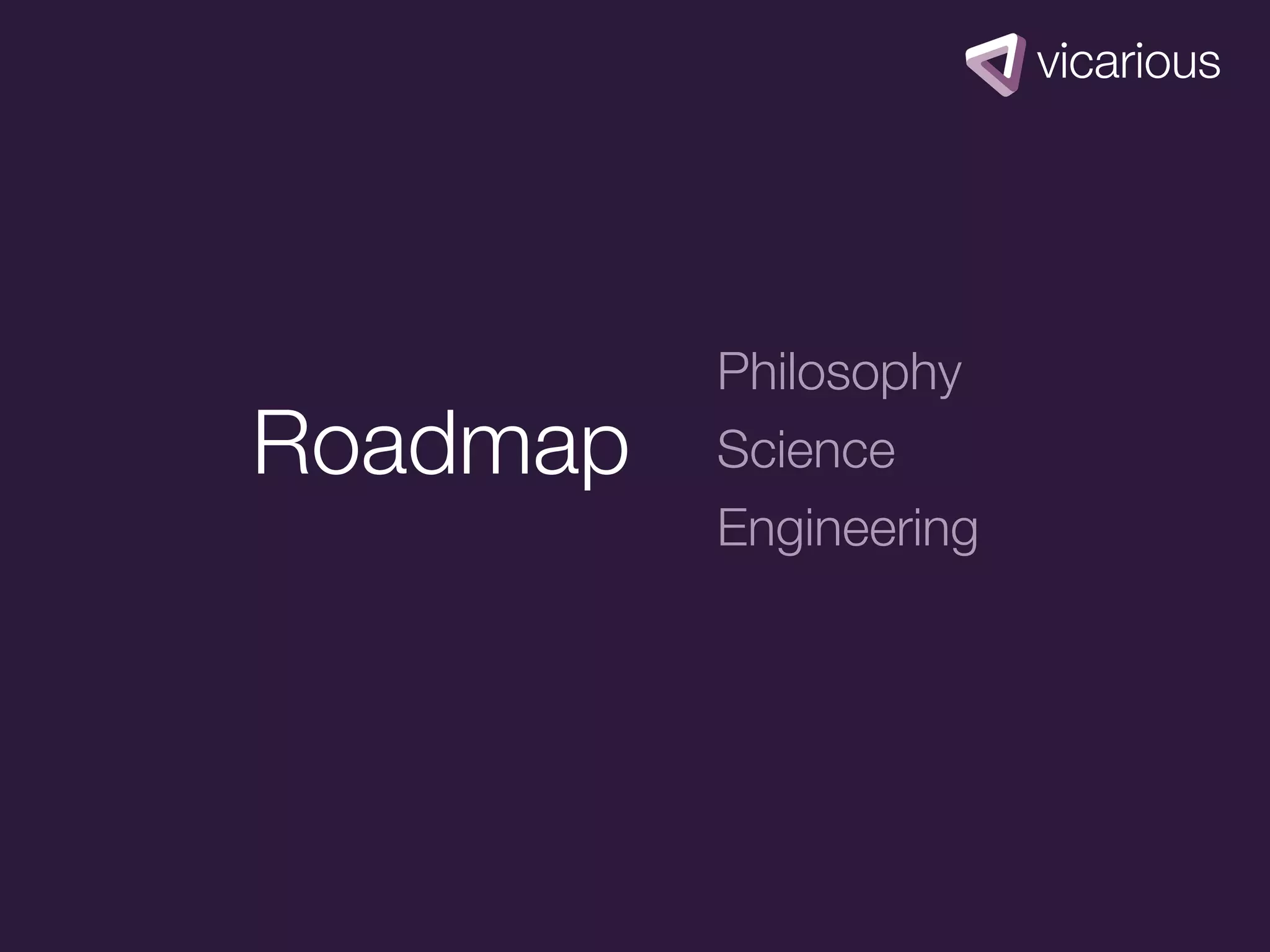 Philosophy
Roadmap   Science
          Engineering
 
