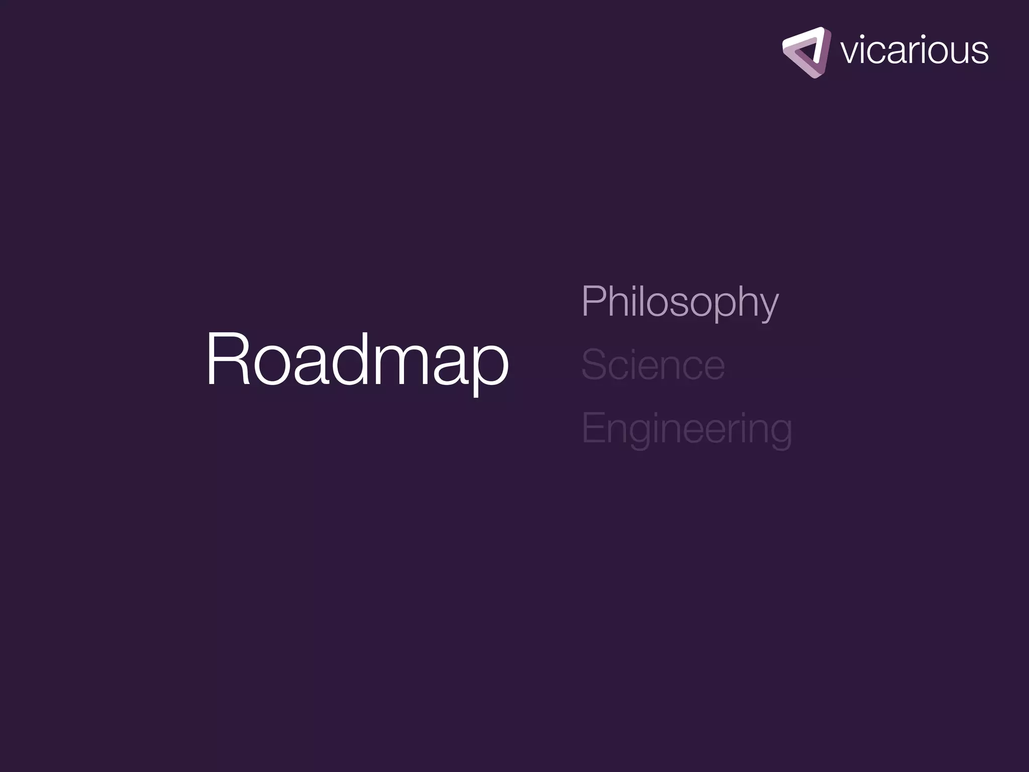 Philosophy
Roadmap   Science
          Engineering
 
