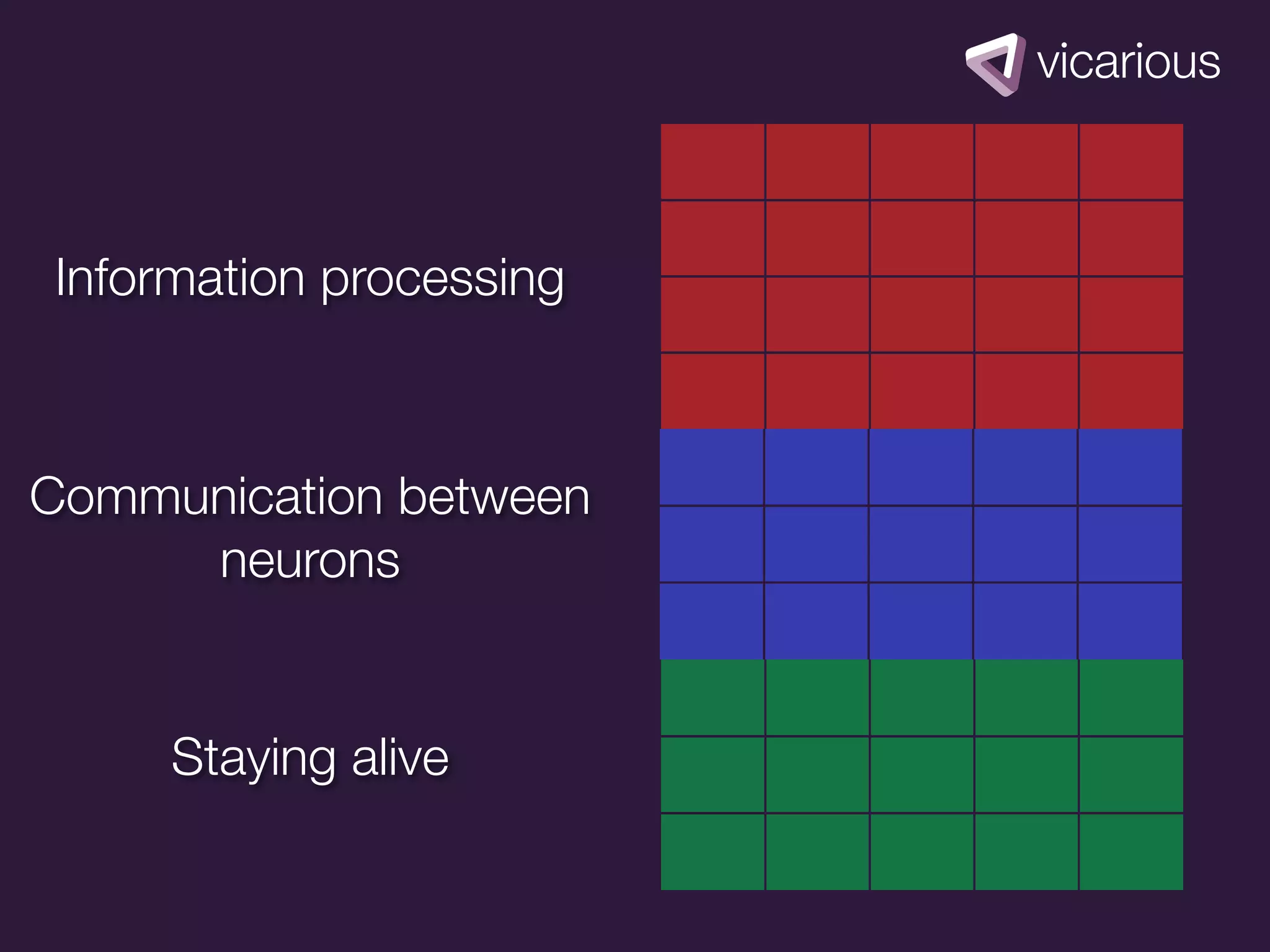 Information processing



Communication between
     neurons


     Staying alive
 