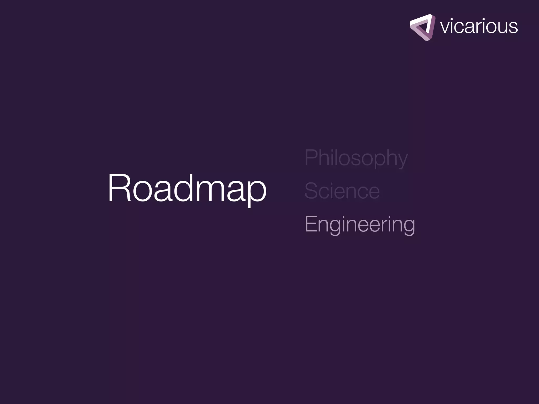 Philosophy
Roadmap   Science
          Engineering
 