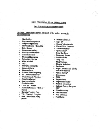 Ss 11 prov exam prep