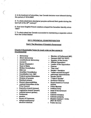 Ss 11 prov exam prep