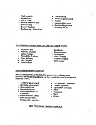 Ss 11 prov exam prep