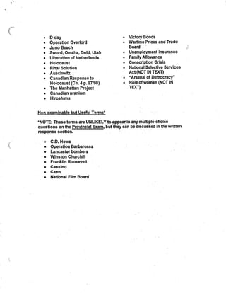 Ss 11 prov exam prep