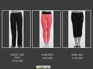 KOEST JOG    KOIN SS12   KONI JOG
   SS12       9.00 USD   11.00 USD
 12.00 USD
 