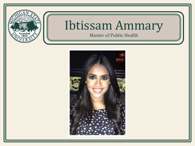 Michigan State University Program in Public Health Graduate and Site Michigan State University Program in Public Health Graduate and Site