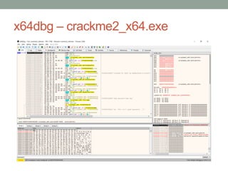 x64dbg – crackme2_x64.exe
 