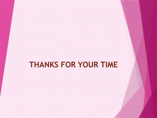 THANKS FOR YOUR TIME
 