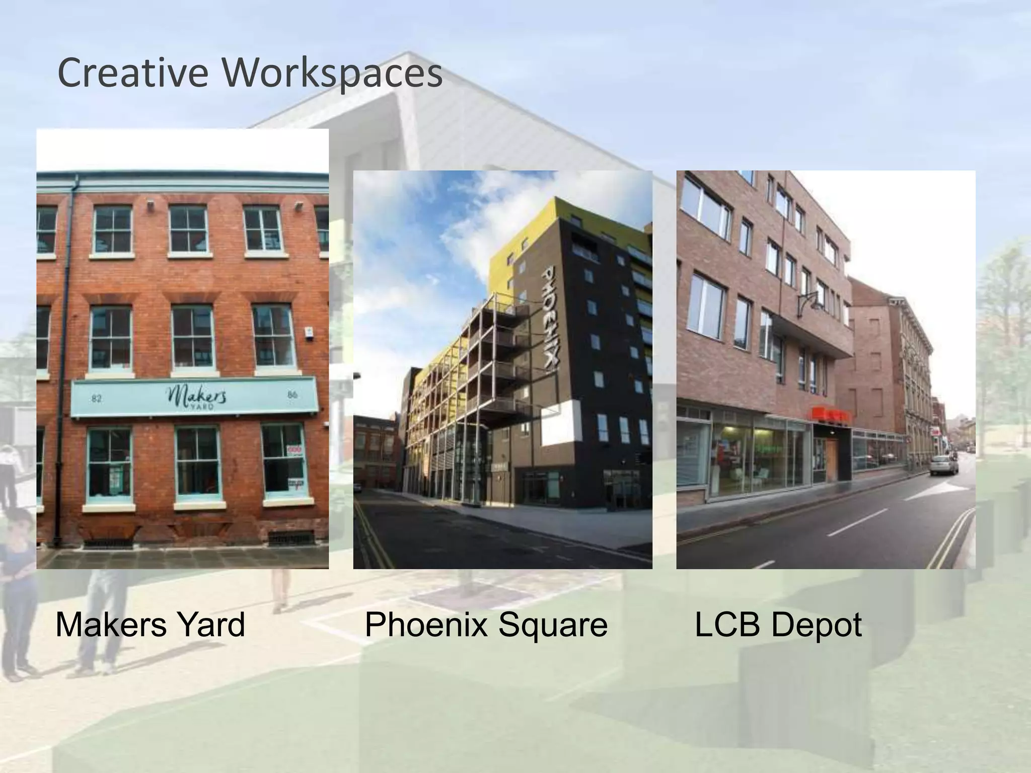 Makers Yard Phoenix Square LCB Depot
Creative Workspaces
 