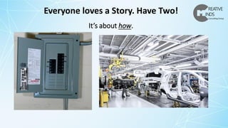 Everyone loves a Story. Have Two!
It’s about how.
 