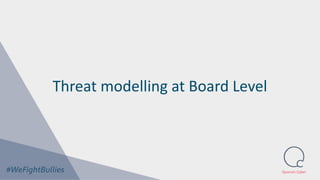 Quorum Cyber
Threat modelling at Board Level
 